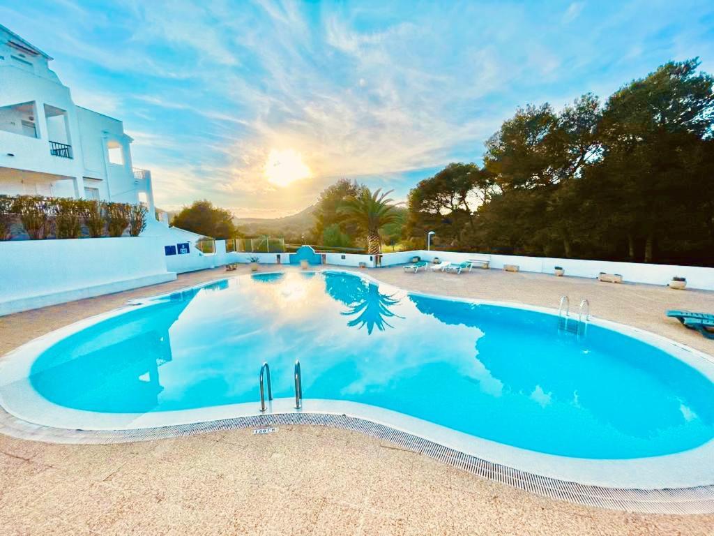 Apartamento Atardecer En Menorca Son Parc Vista Al Campo De Golf Exteriör bild