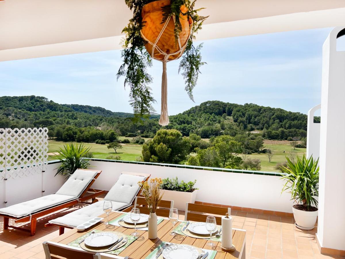 Apartamento Atardecer En Menorca Son Parc Vista Al Campo De Golf Exteriör bild